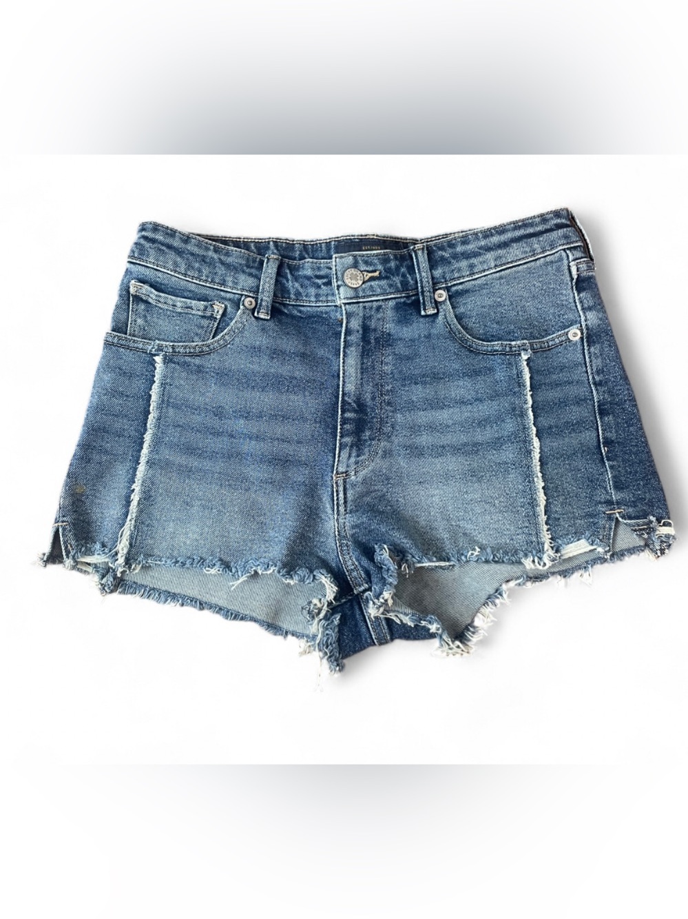 Lucky Brand High Rise Shortie Jean Shorts